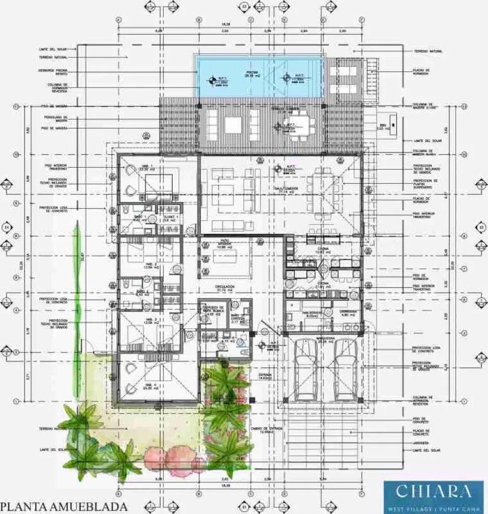 1.Planta Villa for sale in Punta Cana Village Amueblada scaled