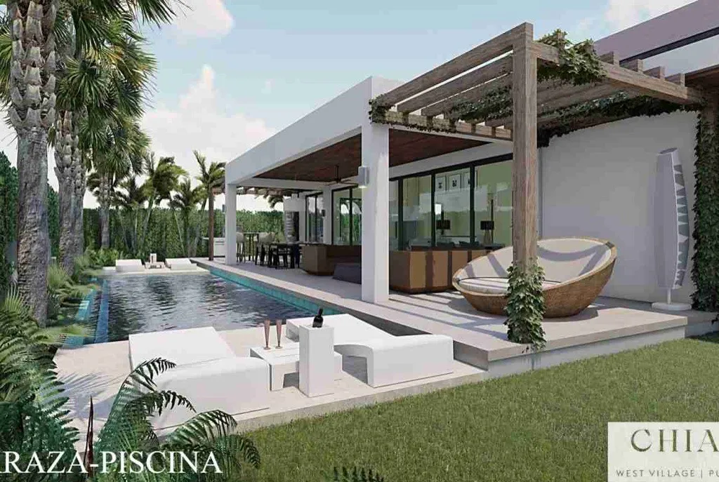 6. Villa for sale in Punta Cana Village Piscina Villa for sale in Punta Cana Village Terraza scaled