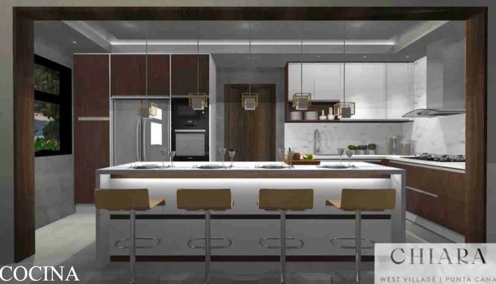 9.Cocina Villa for sale in Punta Cana Village Chiara