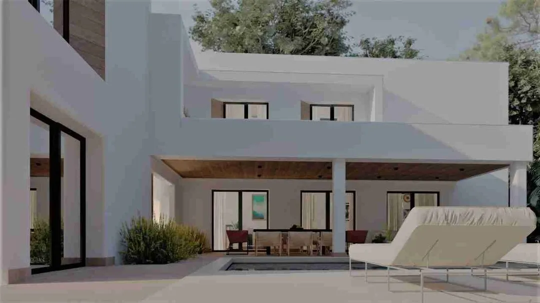 Precioso Villa de cuatro dormitorios en venta con gran jardín, piscina y sala familiar en Punta Cana