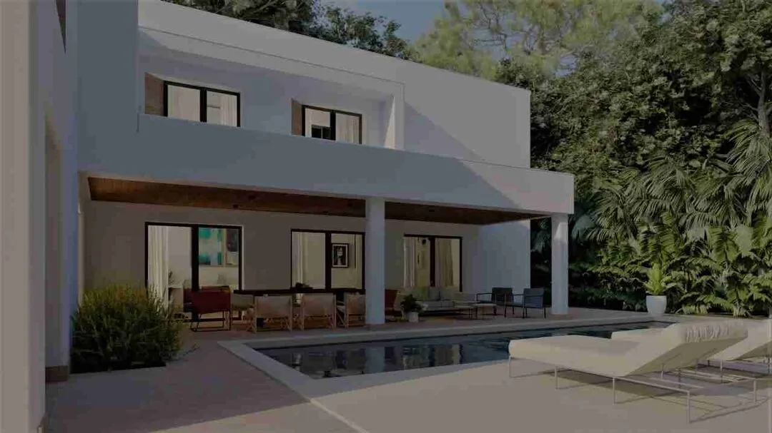 Precioso Villa de cuatro dormitorios en venta con gran jardín, piscina y sala familiar en Punta Cana