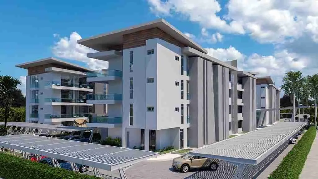 Luxury One Bedroom Condo For Sale With Balcony And White Line At Punta Cana 0010