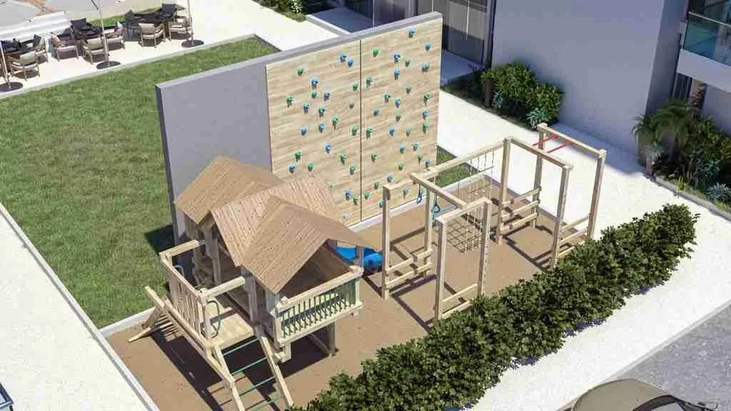 Luxury One Bedroom Condo For Sale With Balcony And White Line At Punta Cana 003