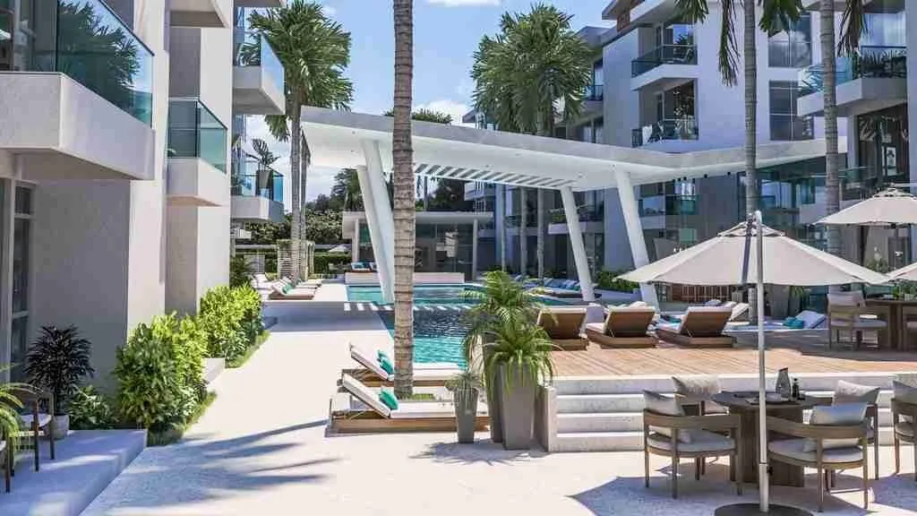 Luxury One Bedroom Condo For Sale With Balcony And White Line At Punta Cana 006