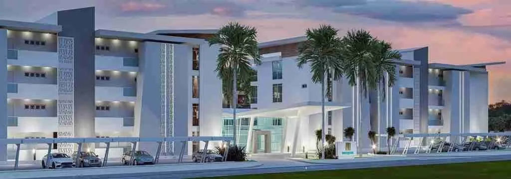 Luxury One Bedroom Condo For Sale With Balcony And White Line At Punta Cana 7