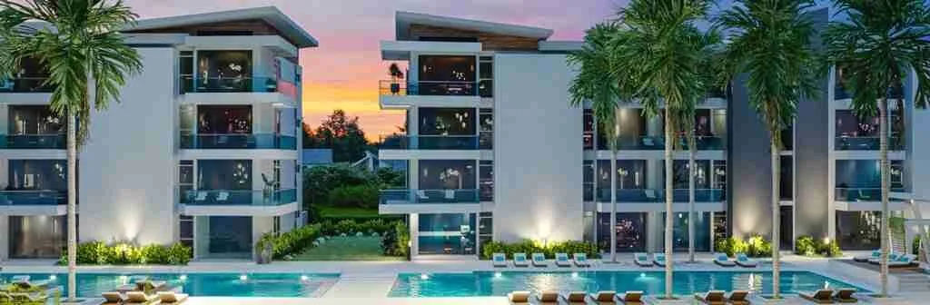 Luxury One Bedroom Condo For Sale With Balcony And White Line At Punta Cana 8