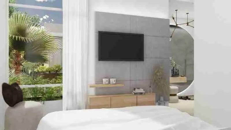 Modern and beautiful two bedroom villa for sale with green areas and a clubhouse at Punta Cana 4