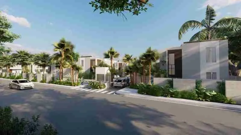 Modern and beautiful two bedroom villa for sale with green areas and a clubhouse at Punta Cana 8
