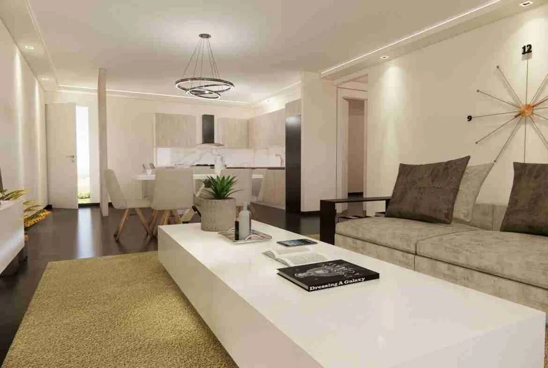 Modern two bedroom condo for sale in Punta Cana with a jacuzzi and pool views. 12 scaled