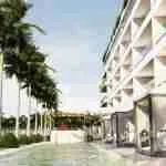 Modern two bedroom condo for sale in Punta Cana with a jacuzzi and pool views. 7 1