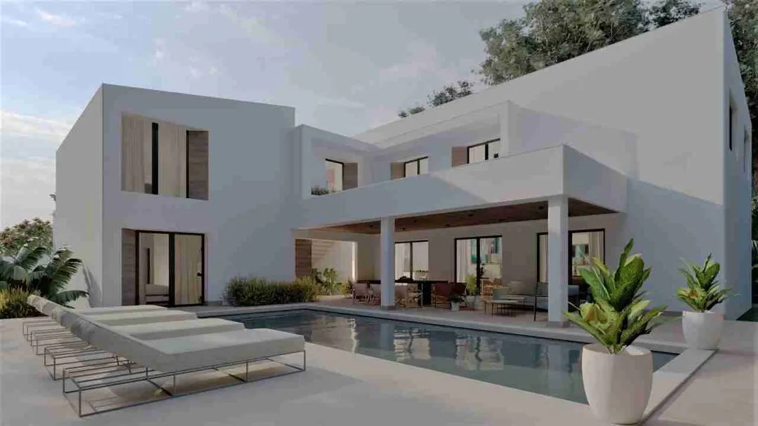 Belle Maison de quatre chambres à vendre avec grand jardin, piscine et salle familiale à Punta Cana
