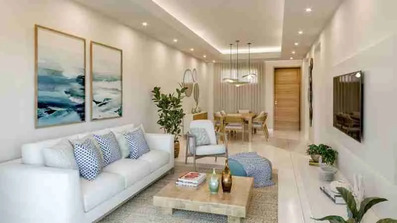 Attractive one bedroom condo for sale in Punta Cana with a terrace and fantastic amenities. 1 scaled Attractive one bedroom condo for sale in Punta Cana with a terrace and fantastic amenities. 1 scaled