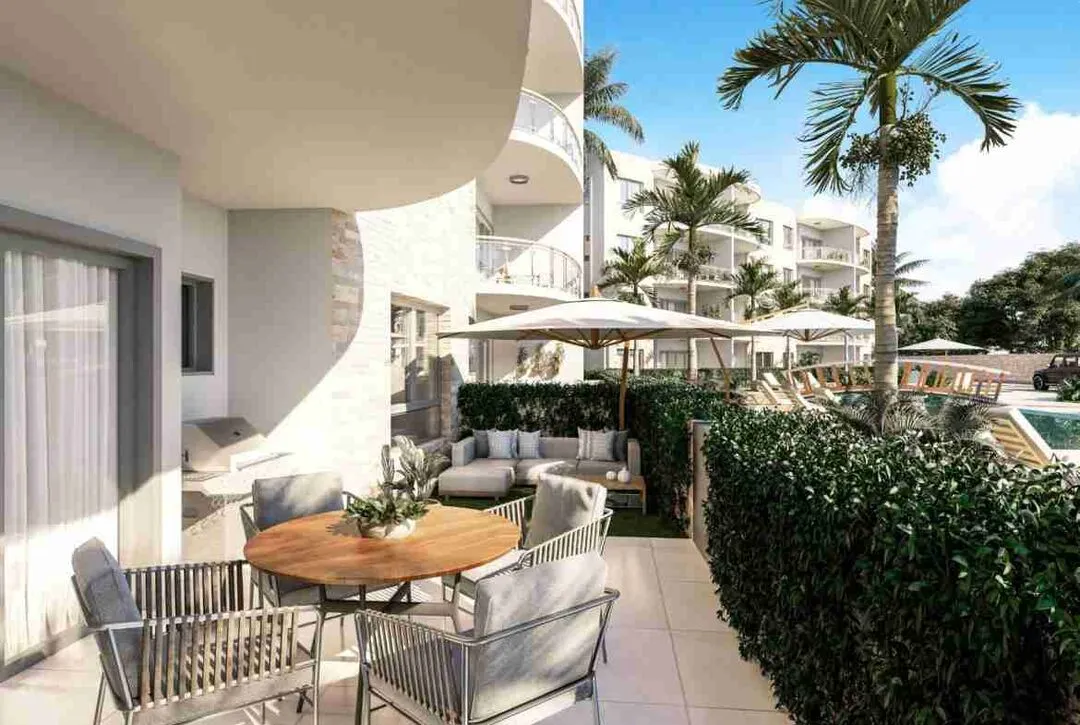 Attractive one bedroom condo for sale in Punta Cana with a terrace and fantastic amenities. 10