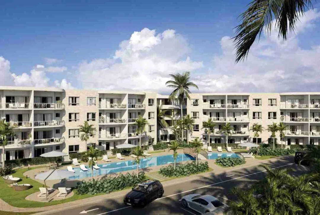 Attractive one bedroom condo for sale in Punta Cana with a terrace and fantastic amenities. 2
