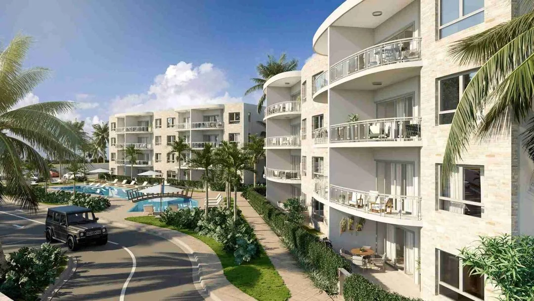 Attractive one bedroom condo for sale in Punta Cana with a terrace and fantastic amenities. 6 Attractive one bedroom condo for sale in Punta Cana with a terrace and fantastic amenities. 6