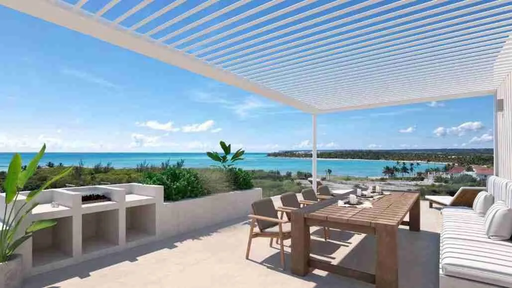 Exclusive two bedroom condo for sale in Punta Cana just steps from the beach and spectacular views of the beach 11 1