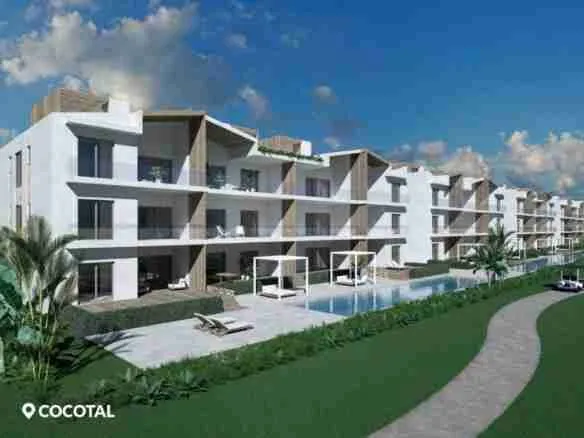 Modern three bedroom condo for sale with pool and golf course views. Punta Cana 1