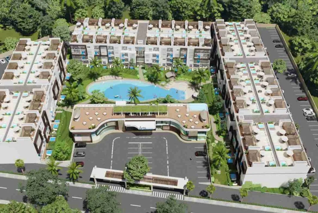Spledind 2BR Punta Cana condo for sale Minipool and Yard Arts Residences 16