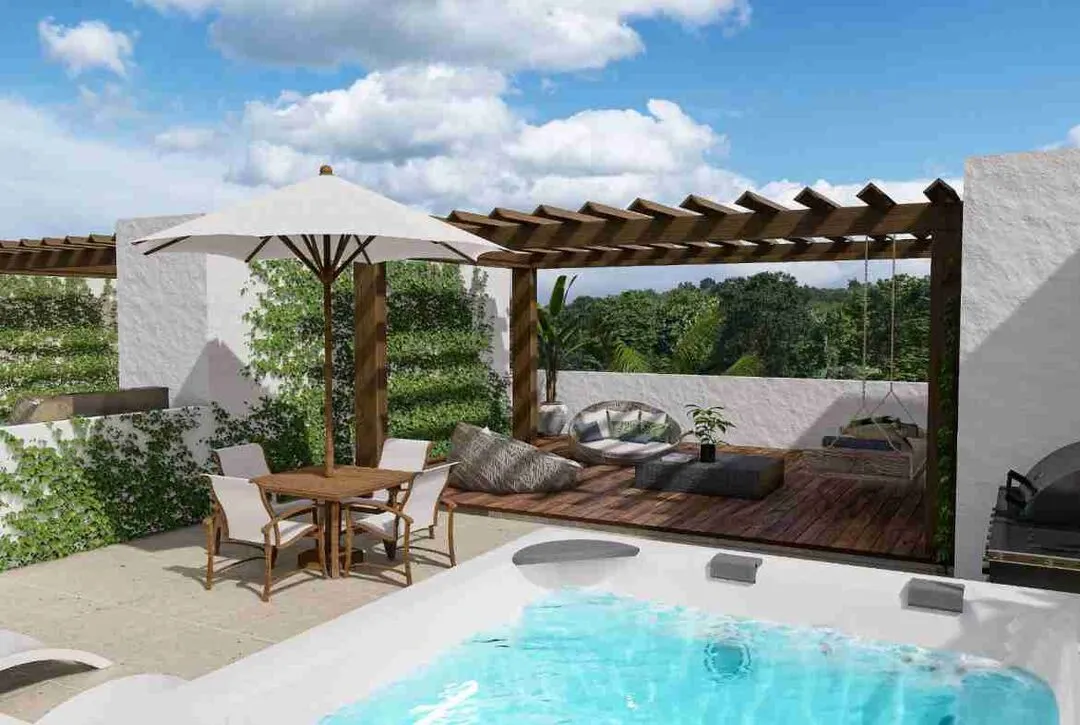 Spledind 2BR Punta Cana condo for sale Minipool and Yard Arts Residences 17