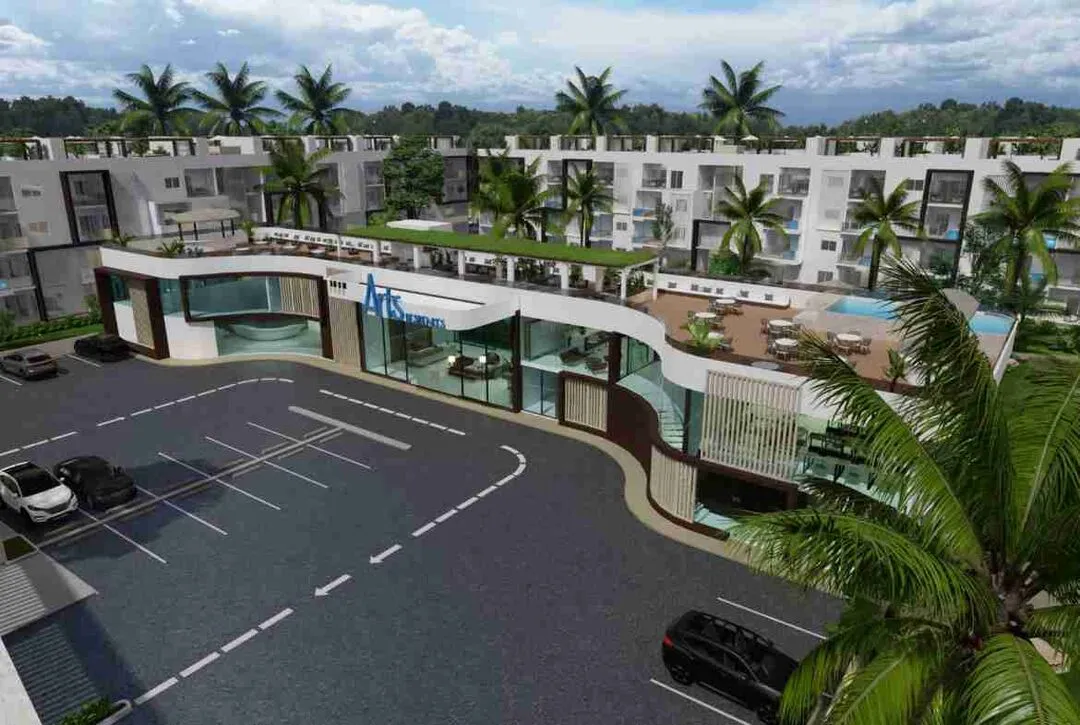 Spledind 2BR Punta Cana condo for sale Minipool and Yard Arts Residences 7