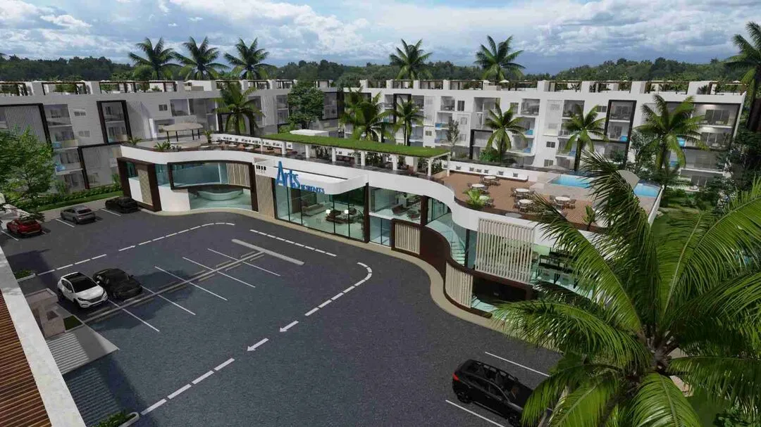 Spledind 2BR Punta Cana condo for sale Minipool and Yard Arts Residences 7