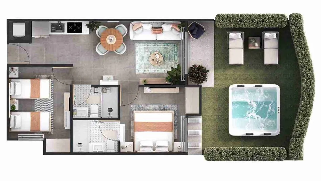 Incredible 2BR Condo for sale with jacuzzi and Pool views 32 2 Incredible 2BR Condo for sale with jacuzzi and Pool views 32 2