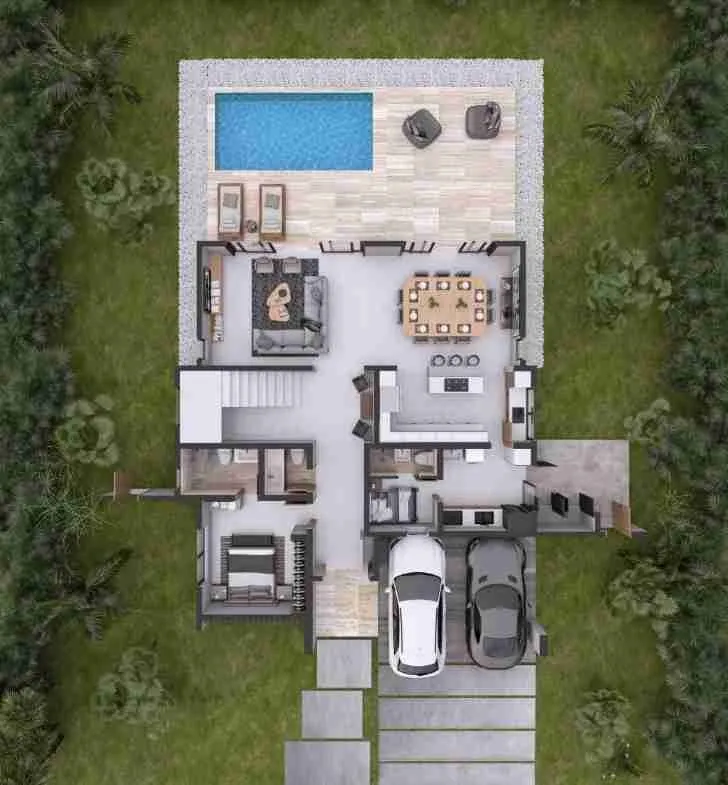 Luxury and Modern 4BR Villa for sale Punta Cana with large pool 7