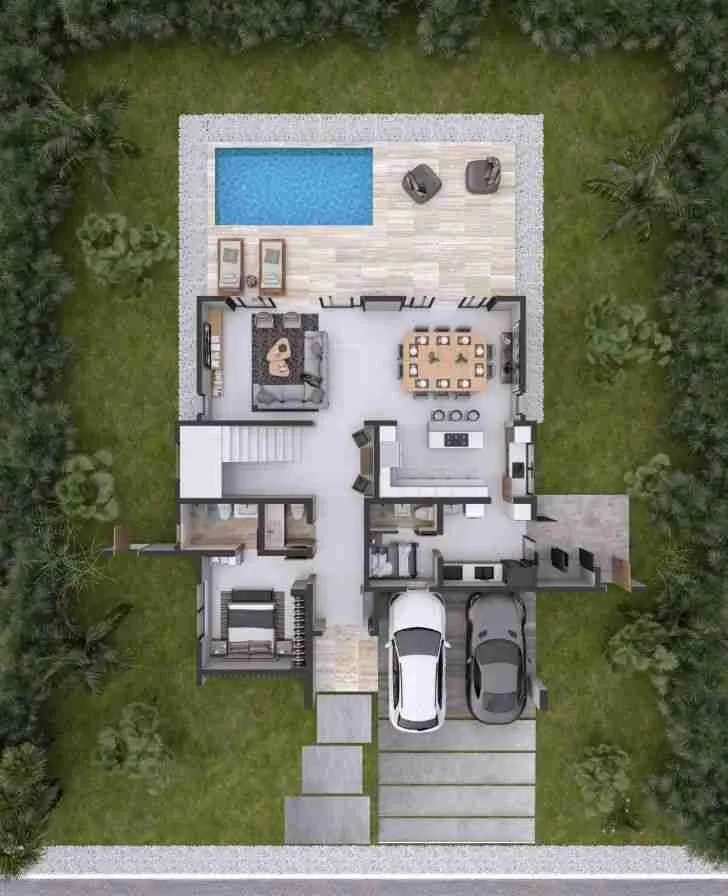 Luxury and Modern 4BR Villa for sale Punta Cana with large pool 7