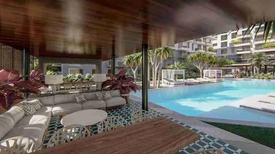 Modern 1BR Condo for sale ideal for invest Punta Cana las nubias.1 2
