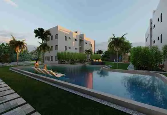 Beautiful 2BR Condo for sale with pool and garden Punta Cana 5