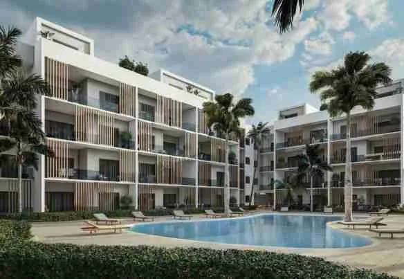Modern 1BR Condo for sale with large pool near the beach Punta Cana 3