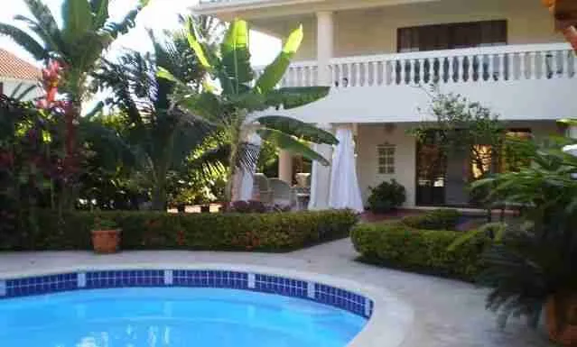 Wonderful 3BR Villa for sale Juan Dolio with pool garden views and balcony 3