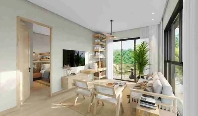 Captivating 1BDR Punta cana apartment for sale with Pool access tennis court and more 12