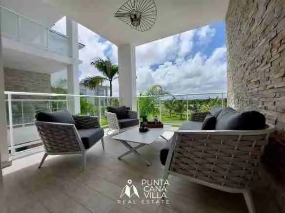 Impressive 2BDR punta cana apartments for sale panoramic view to pool golf course and lake 1