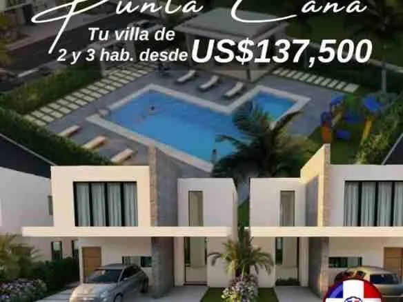 Modern and Spacious 2BR Villa for sale Punta Cana with Clubhouse 1