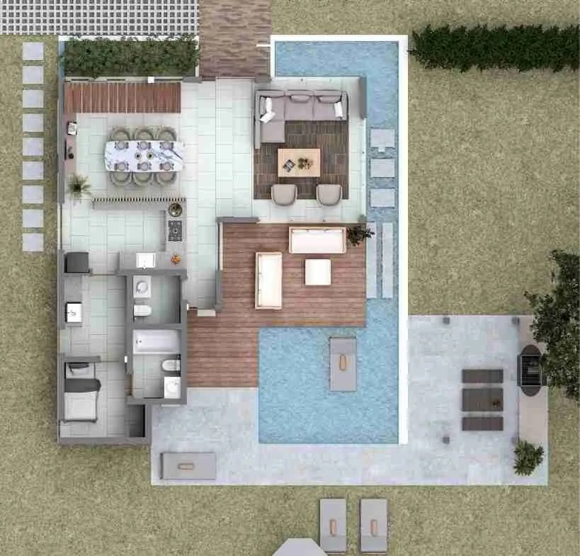 Luxury Punta Cana 3 BDR Villa for sale with pool terrace golf course 1 1