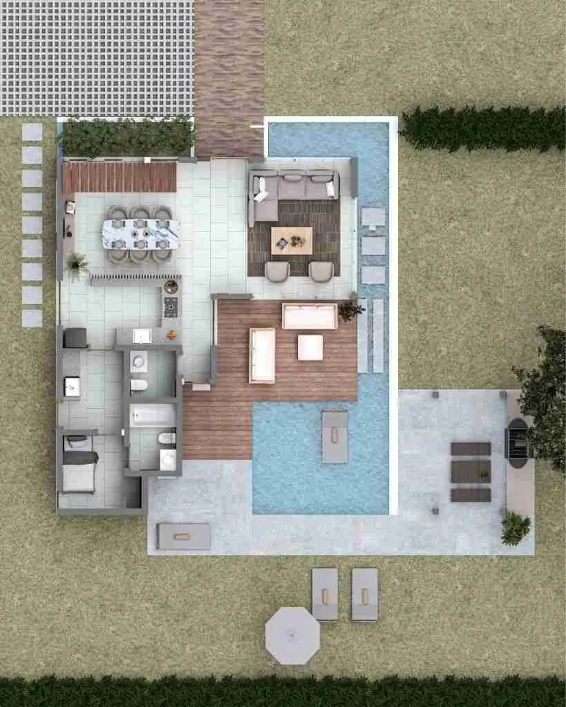 Luxury Punta Cana 3 BDR Villa for sale with pool terrace golf course 1 1