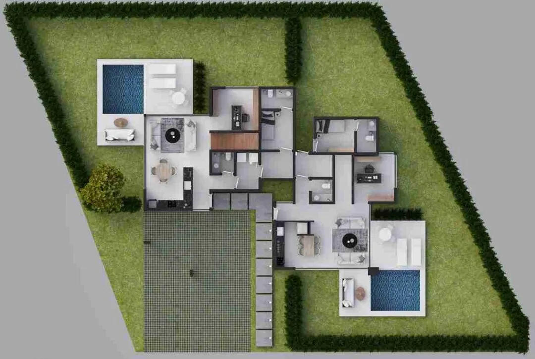 Astonishing 3 BR Punta Cana Villa for sale home office and Pool 3