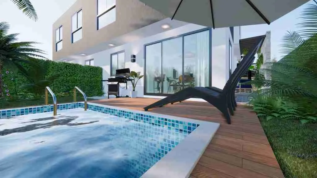 Exclusive 3 BR Punta Cana Townhouse for sale with jacuzzi near downtown 5