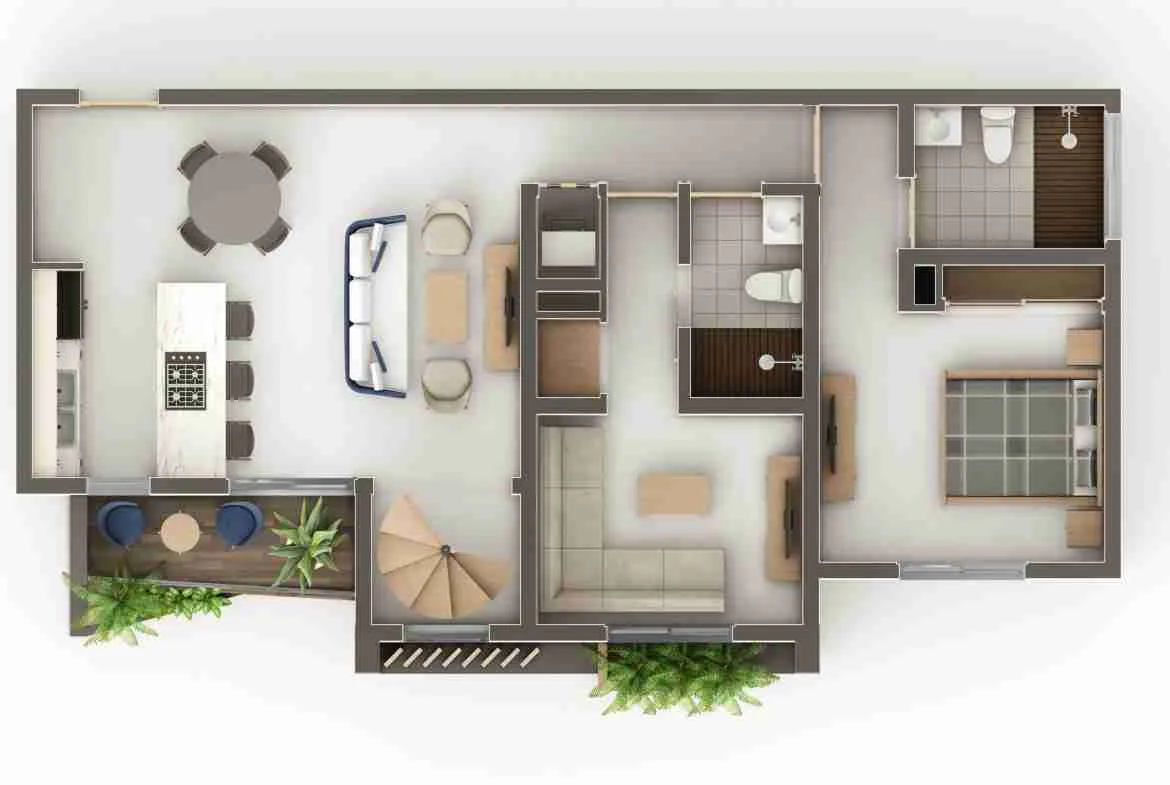 1 Bedroom Condo For Sale In Punta Cana With Pool 4 scaled