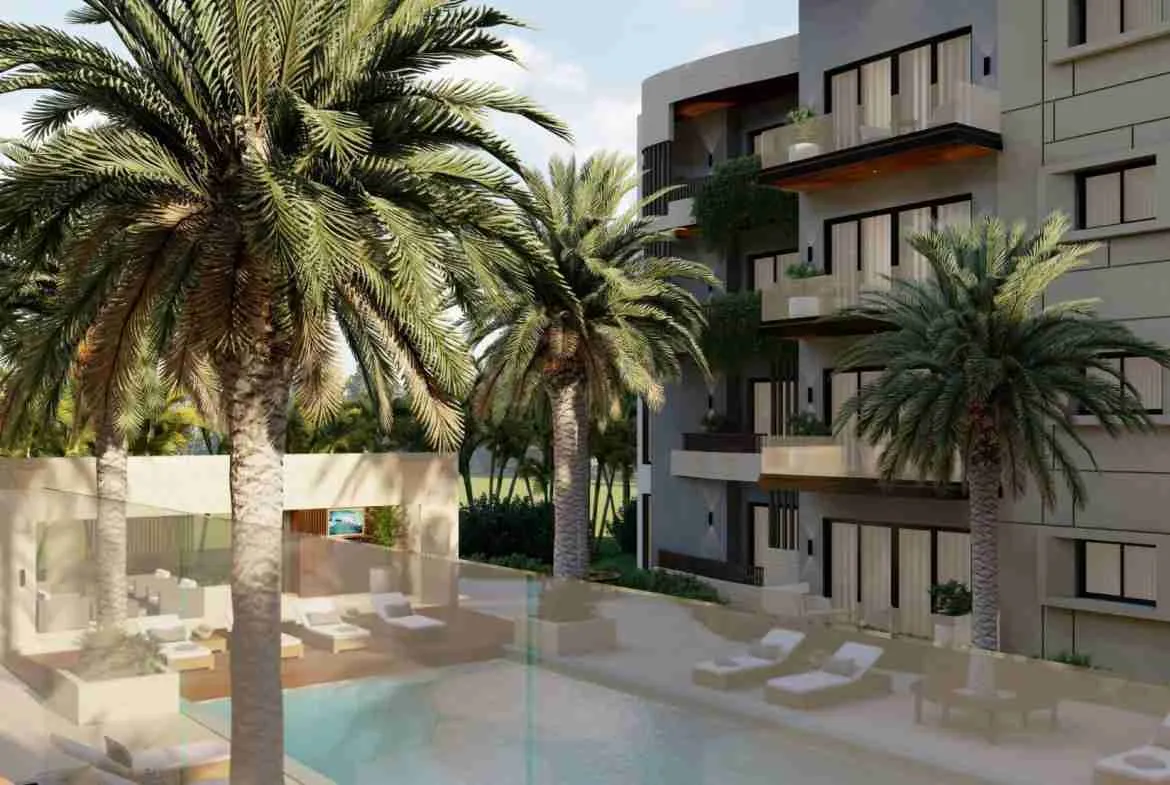 Captivating 1 BR Cap Cana Aparment for sale with pool and BBQ 5