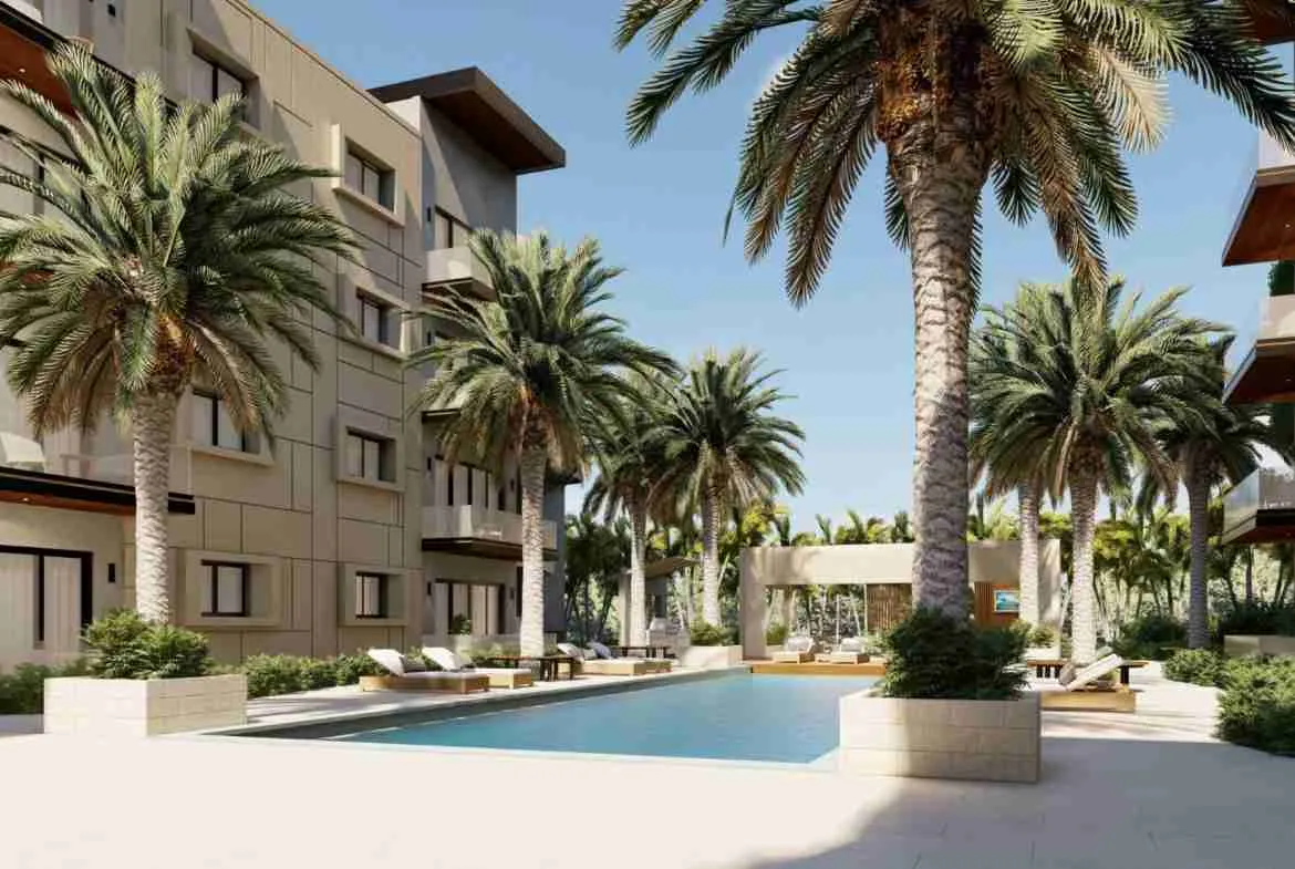Captivating 1 BR Cap Cana Aparment for sale with pool and BBQ 6