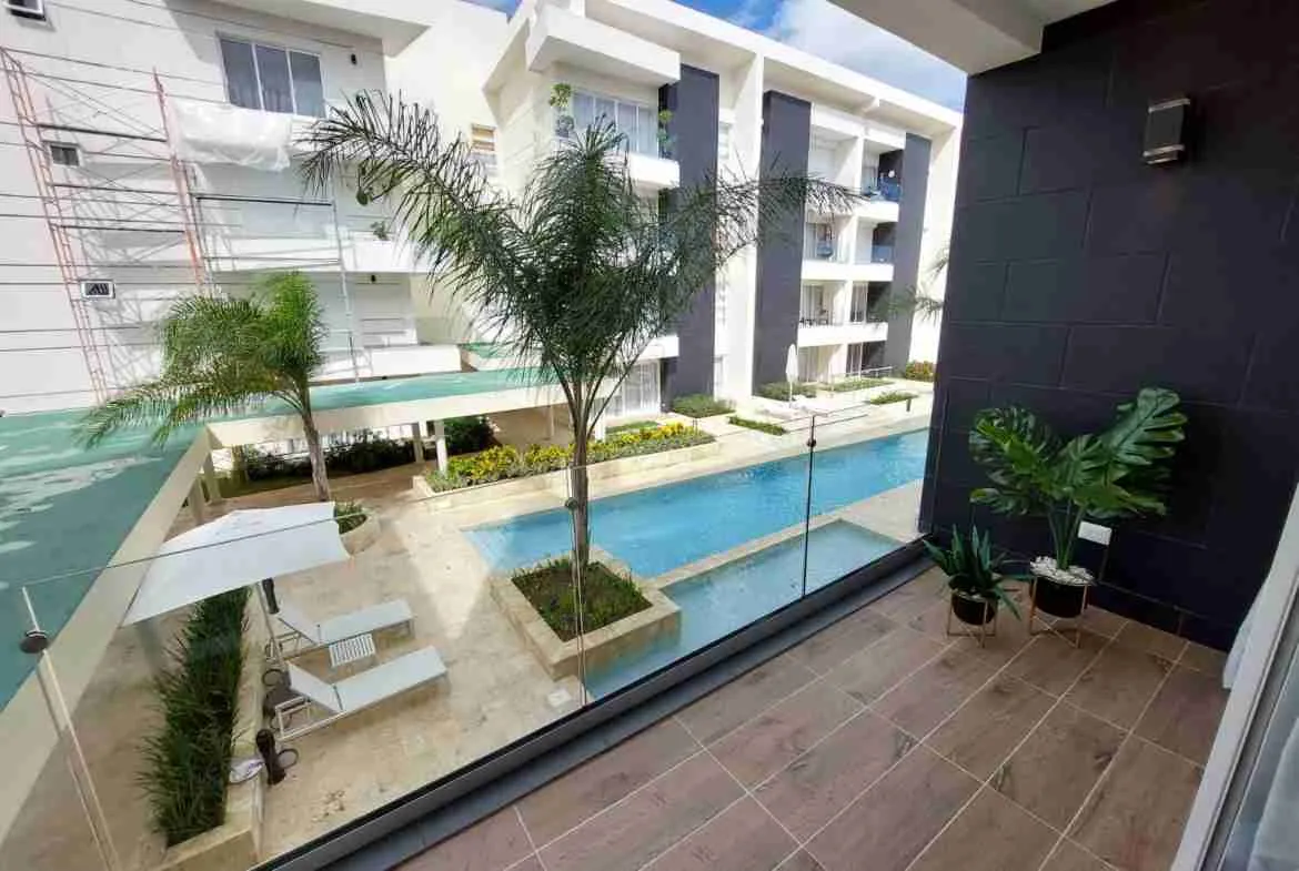 Gorgeous 1 BR Apartment for sale Fully furnished with pool and balcony Cap Cana 1