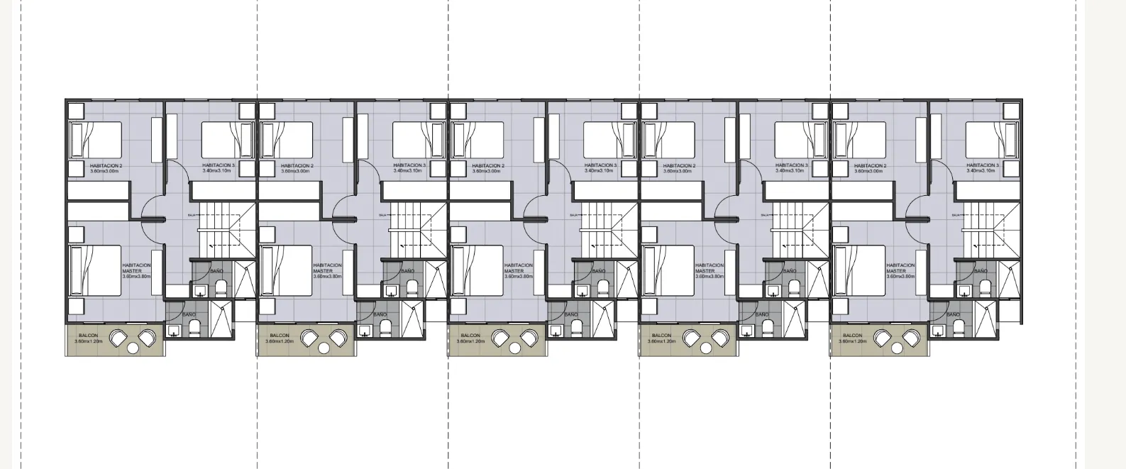 Sky Residences Vista Cana, maisons de ville 3 chambres à vendre à Punta Cana avec Jacuzzi et 2 balcons