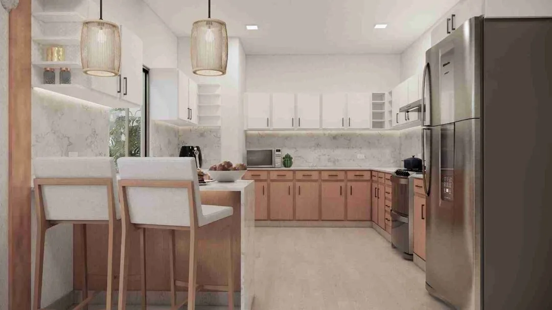 Sky Residences Vista Cana, maisons de ville 3 chambres à vendre à Punta Cana avec Jacuzzi et 2 balcons