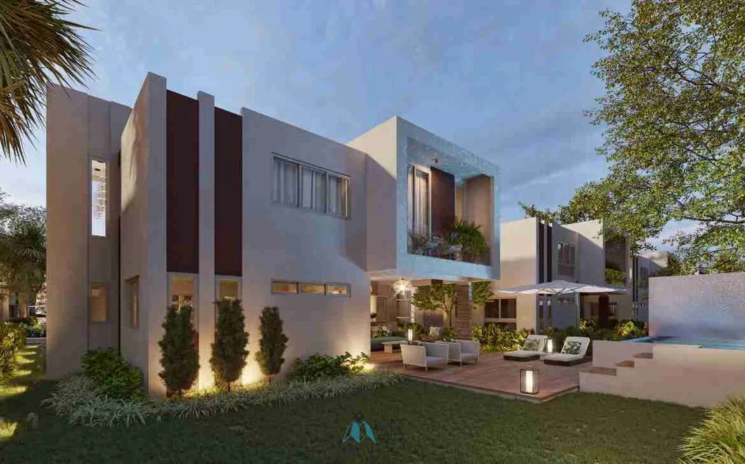 cana alta villa house home for sale cap cana punta cana dominican republic Exterior Garden and Pool