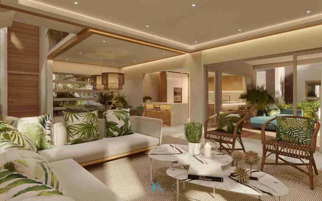 cana alta villa house home for sale cap cana punta cana dominican republic Living and Dining Room