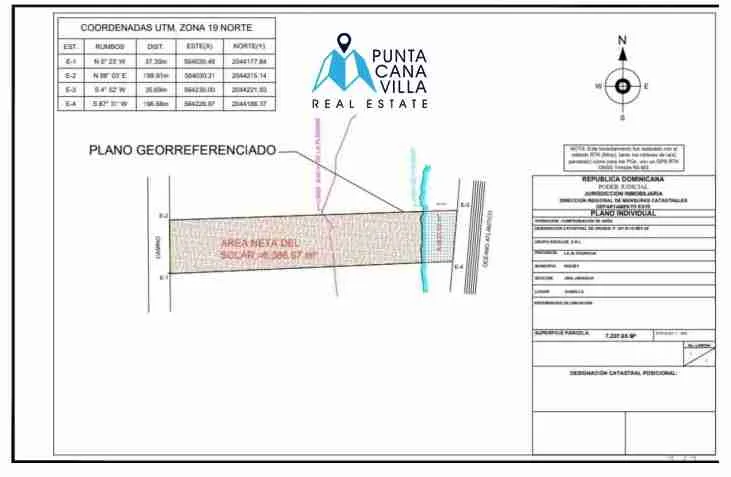 Lot for sale juanillo bay cap cana plano