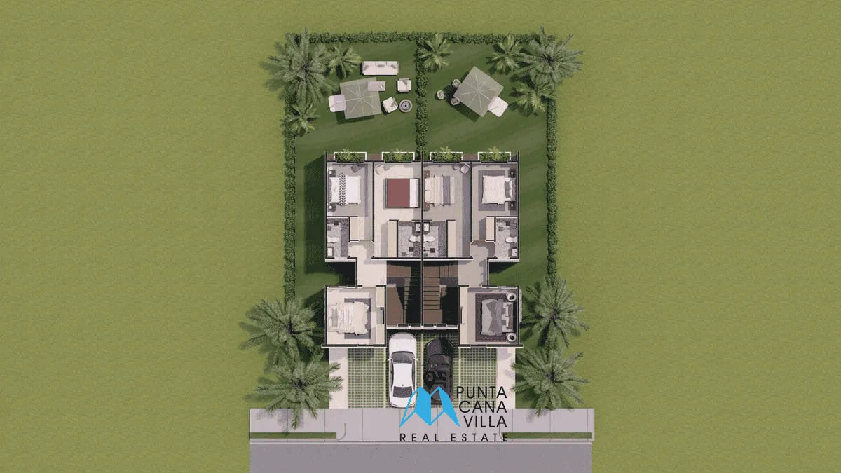 Oasis park Villa for sale in vista cana Master Plan