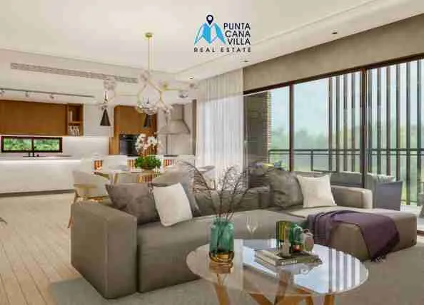 Sunset Suites apartment for sale in punta cana village roomkitchen